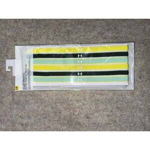 Under Armour 6 Pack Mini Headbands Silicone Grips Bright NEW